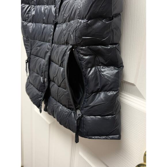 Gap Down Puffer Vest Black Quilted Winter Warmth Basic Minimalist Layer Womens S - Picture 6 of 10